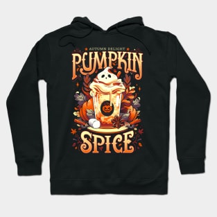 Ghostly Pumpkin Spice - Cute Food Hoodie